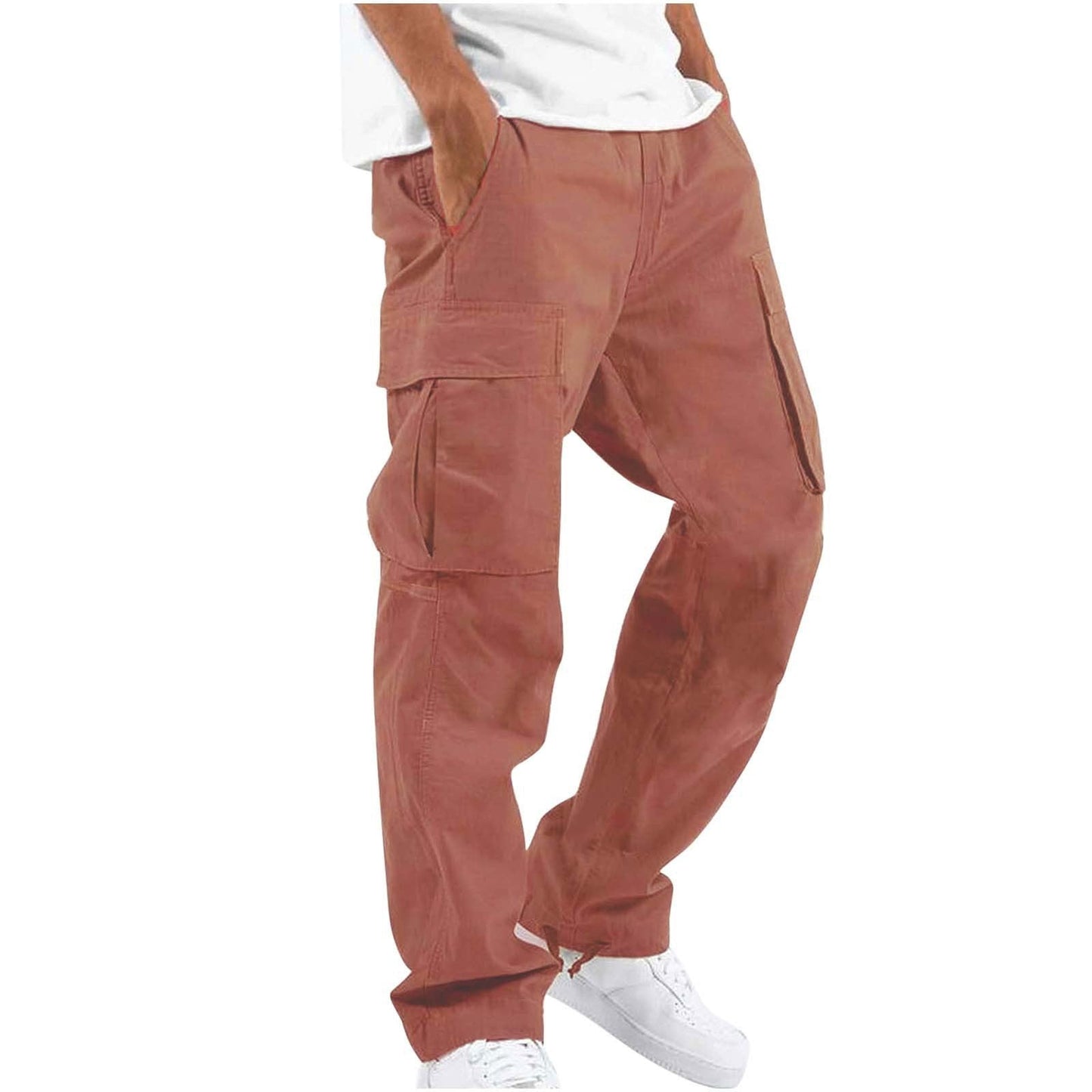 Herren Cargo-Hose im Streetwear-Stil – Bequeme Freizeithose mit geradem Schnitt und großen Taschen