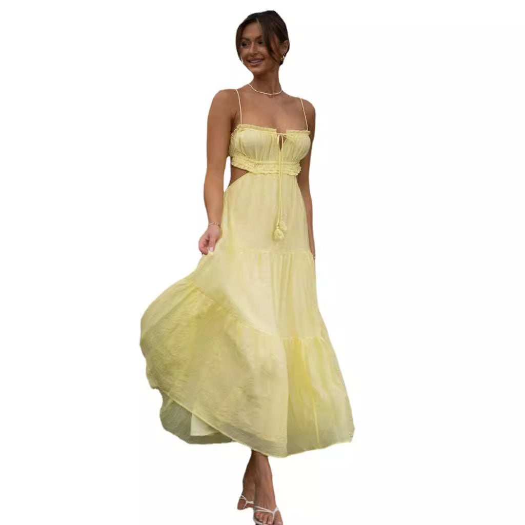 Angela – Elegantes Rückenfreies Maxikleid