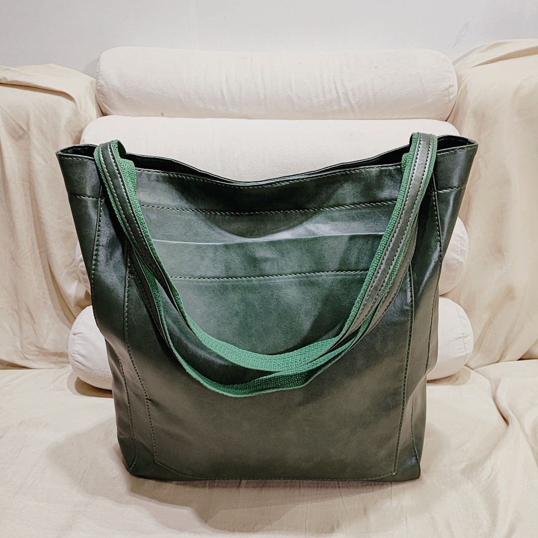 Wendy – Tragetasche aus veganem Leder mit Vintage-Design und Tasche