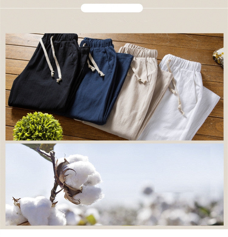 Herren Leinen Sommeranzug Set – Lässiges zweiteiliges Outfit mit Kurzarmhemd und Hose – Ideal für Freizeit & Alltag