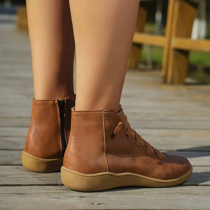 Damen Komfort-Stiefelette für Alltag und Freizeit – Modische und Bequeme Herbst-/Winter-Schuhe