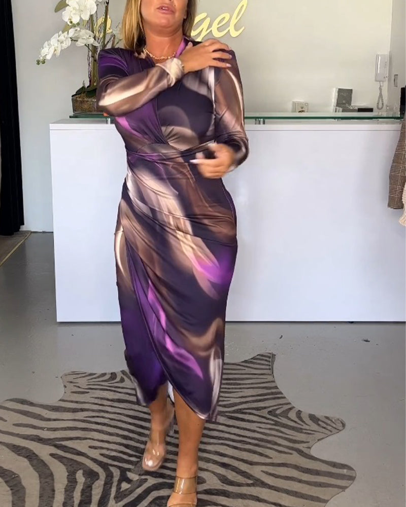 Brenda – Damenkleid mit Überkreuztem V-Ausschnitt