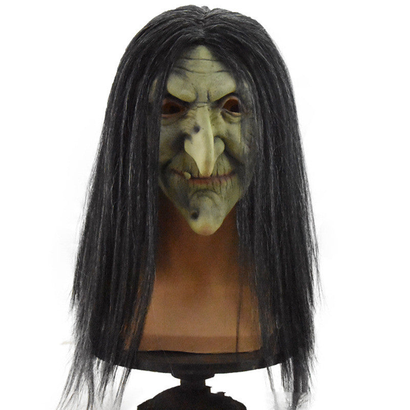 Halloween Hexenmaske für Erwachsene – Gruselige Verkleidung für Kostümpartys & Deko