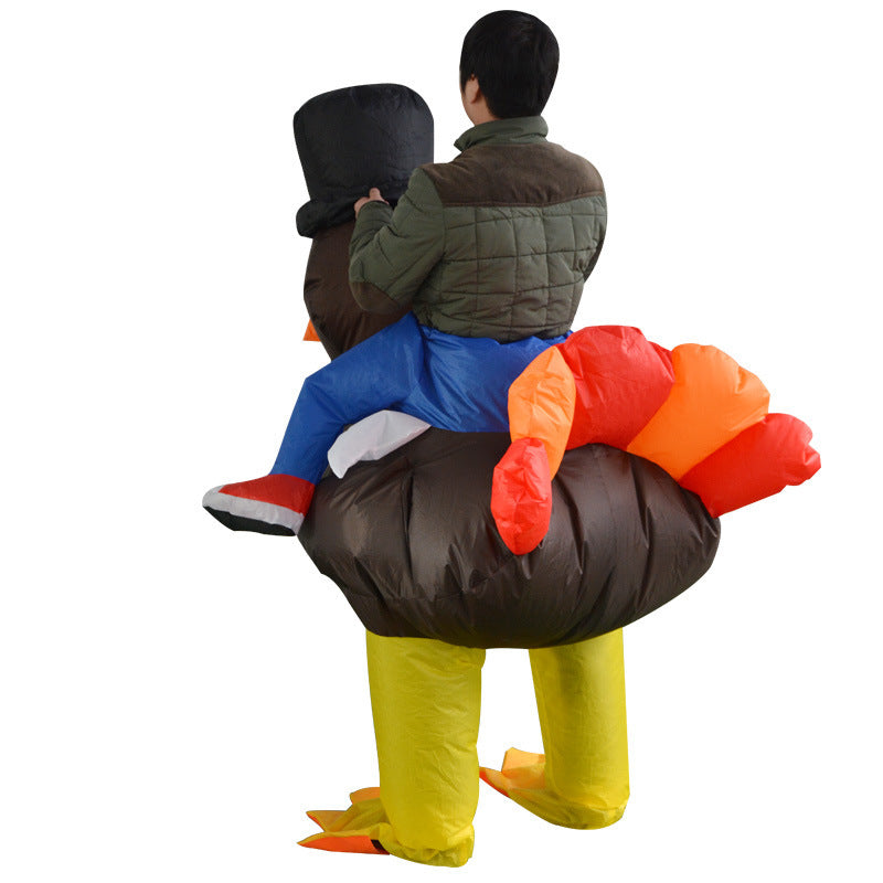 Halloween Kinder Kostüm Aufblasbarer Außerirdischer mit UFO – Lustiges Alien Kostüm für Halloween Party & Karneval