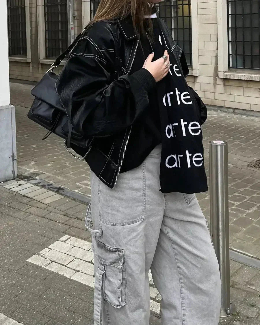 Damen Oversized Bomberjacke – Moderner Streetstyle für Freizeit & Alltag