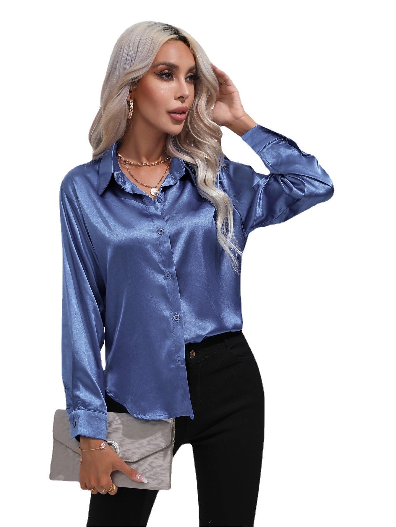 Pamela – Satin Hemd für Damen