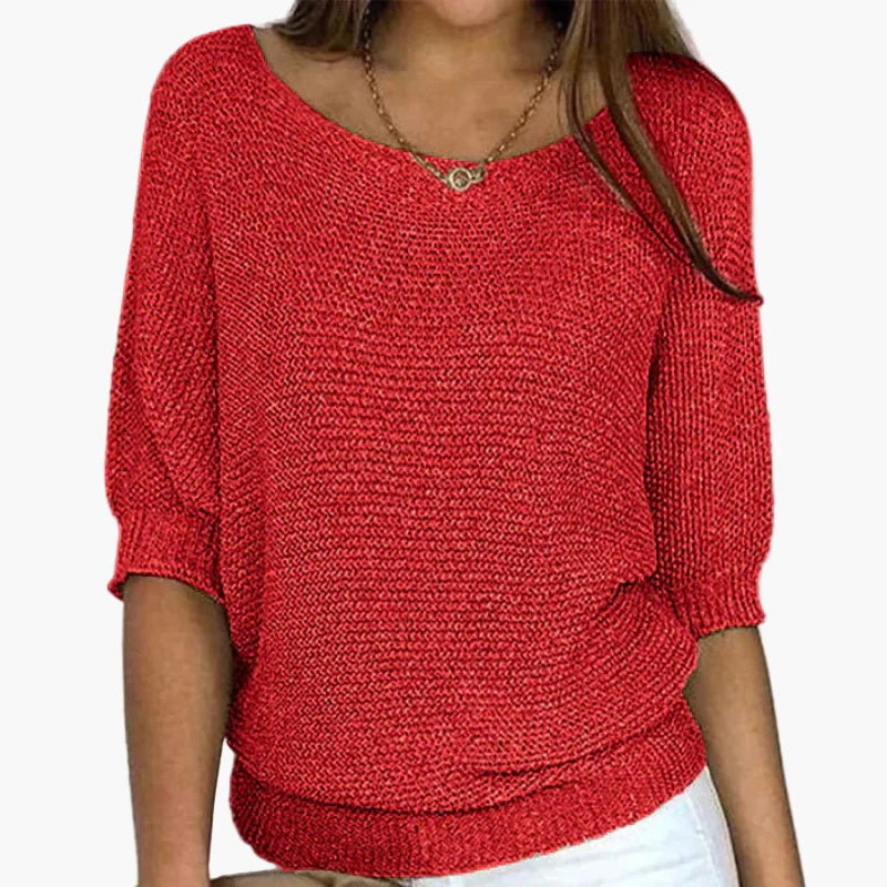 Damen Strickpullover Locker Freizeit Elegant – Perfekt für Alltag und Büro