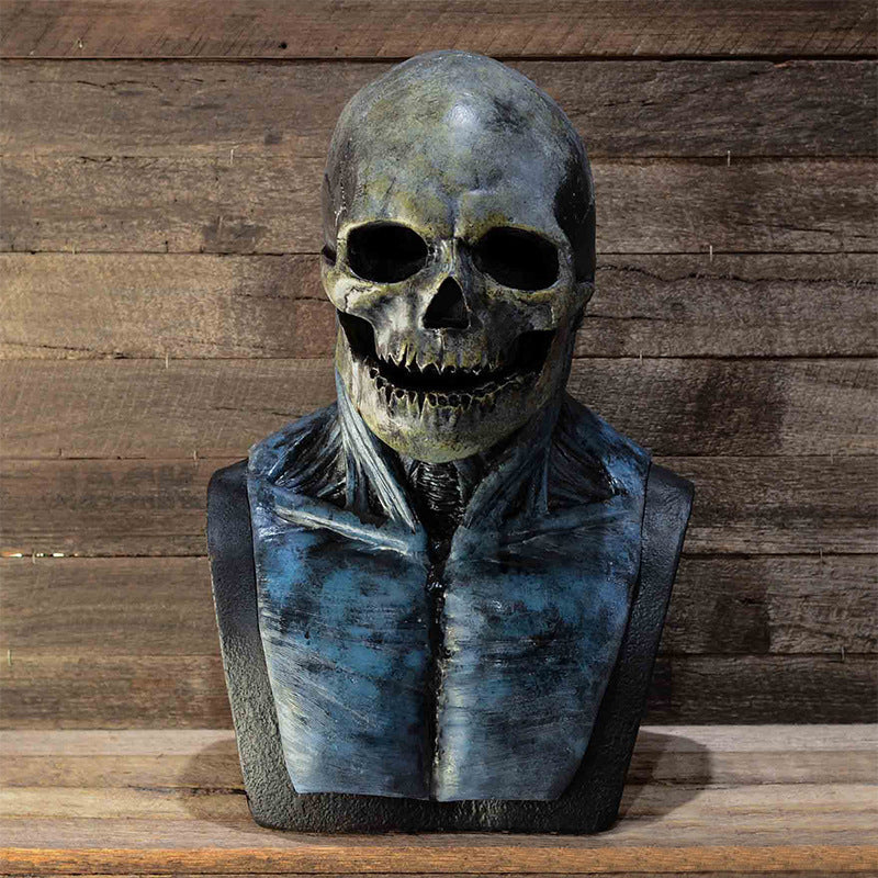 Halloween Latex Skelettmaske für Erwachsene – Realistische Horrormaske für Party & Deko