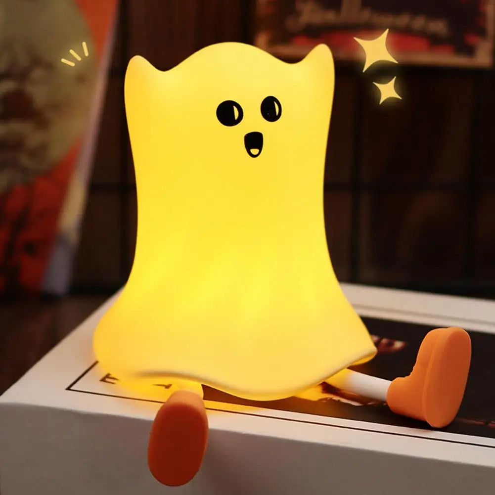 Halloween Geist Nachtlicht – Kinderzimmer Dekoration, Cartoon LED Lampe für Halloween Stimmung