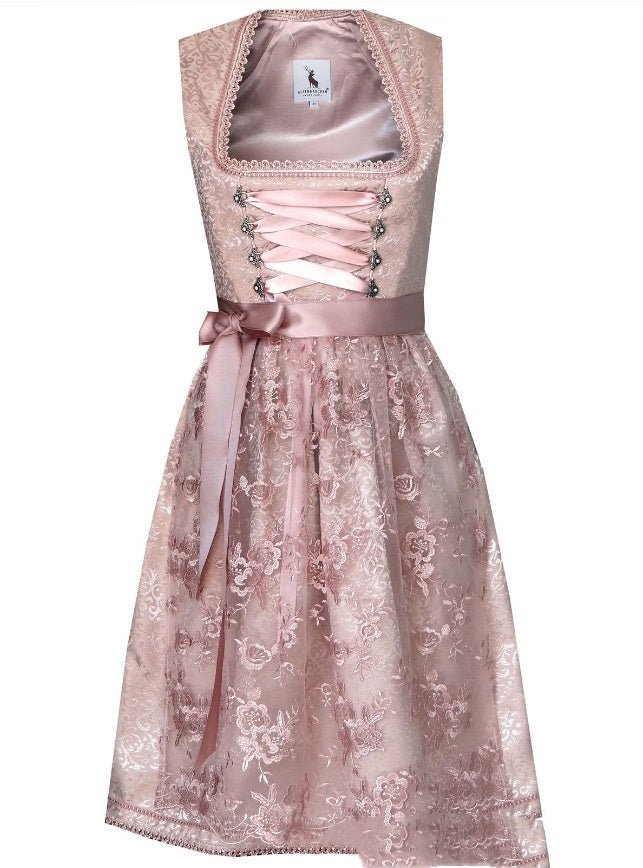 Damen Trachtenkleid Dirndl im Retro-Stil – Oktoberfest Outfit für Volksfeste und besondere Anlässe