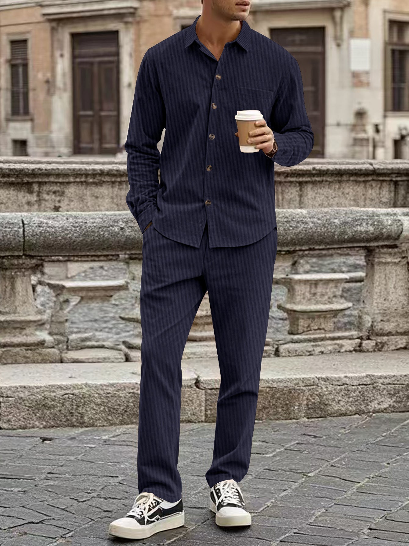 Gareth – Sportlicher Herren-Cardigan mit Knöpfen