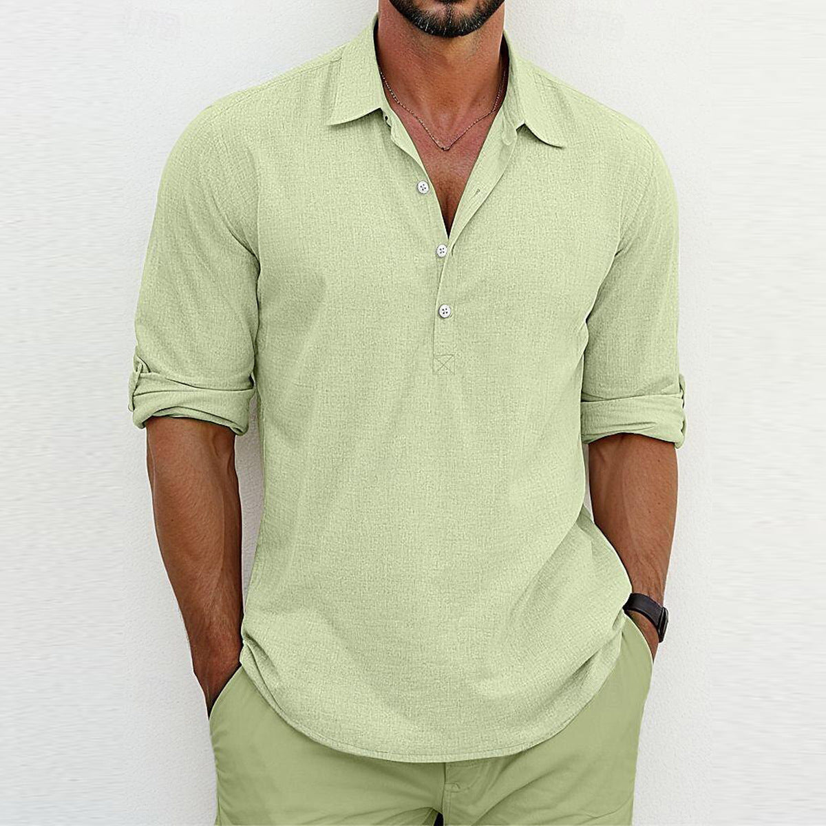 Rick – Freizeit Poloshirt mit Einfarbigem Kragen