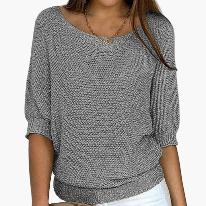 Damen Strickpullover Locker Freizeit Elegant – Perfekt für Alltag und Büro