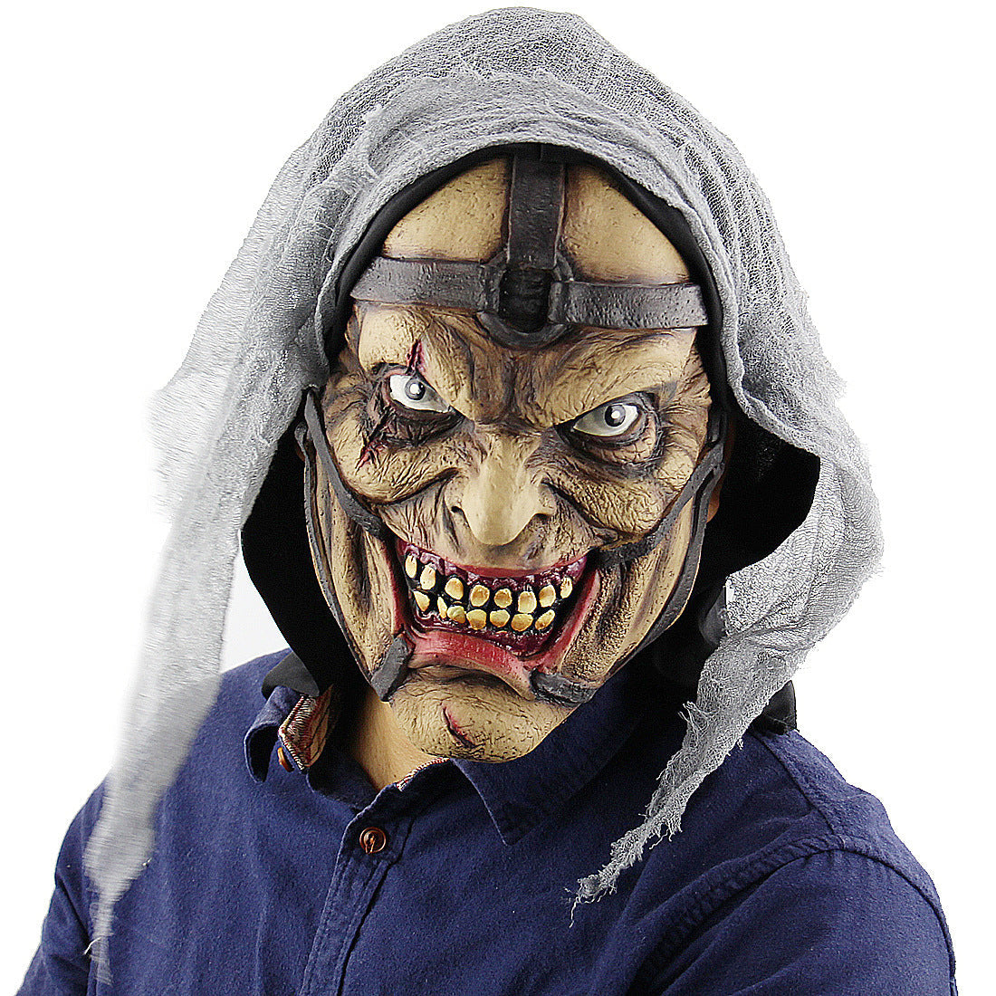 Halloween Vampir-Dämon Maske für Erwachsene – Gruselige Verkleidung für Halloween-Partys & Kostüm-Events
