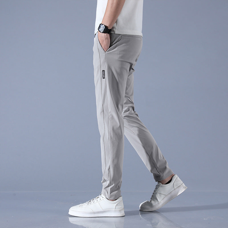 John – Atmungsaktive gerade Sporthose aus Sommer-Eis-Seide für Herren