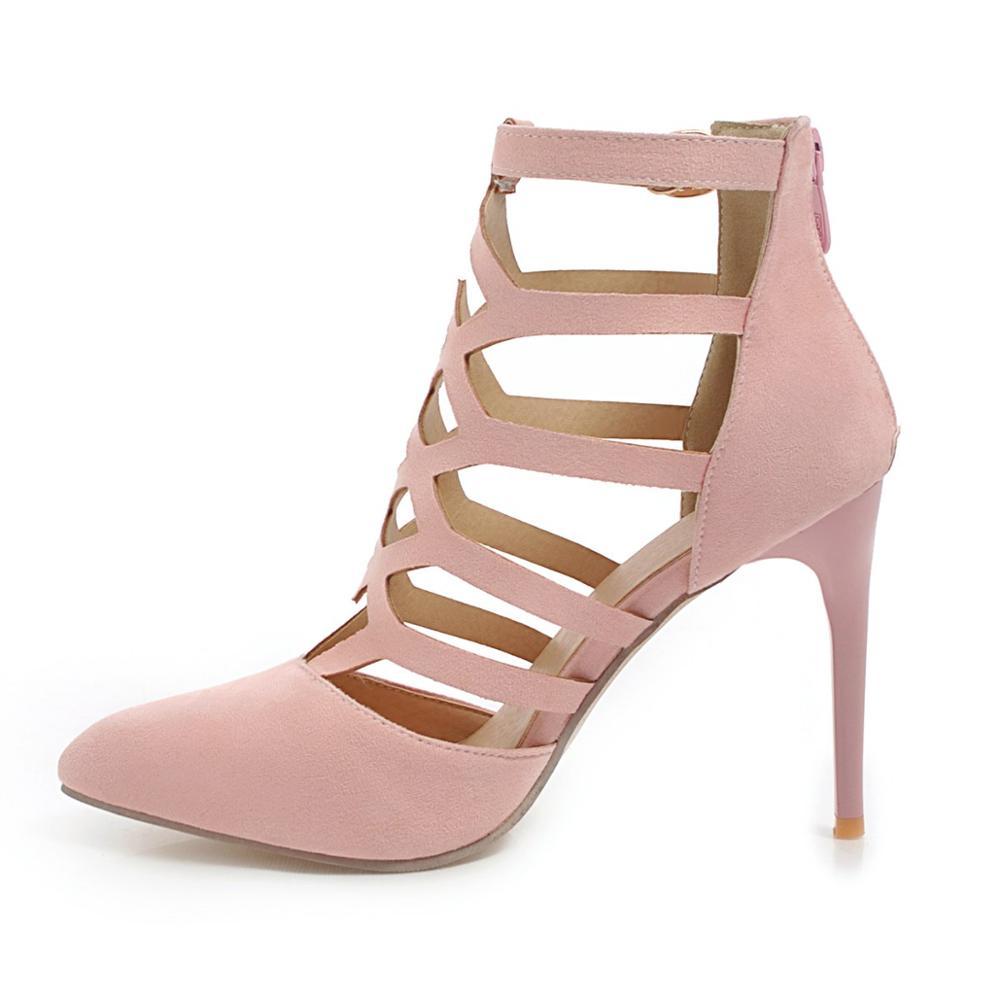 Helen – Hochhackige Cutout-Römerschuhe