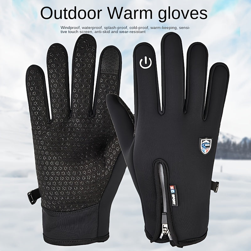 Herren Winter Outdoor Handschuhe – Winddicht & Wasserdicht, Ideal für Sport & Alltag
