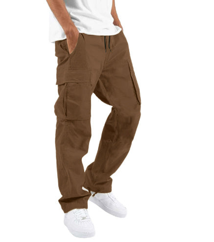 Herren Cargo-Hose im Streetwear-Stil – Bequeme Freizeithose mit geradem Schnitt und großen Taschen