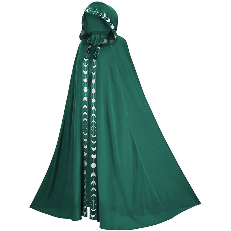Halloween Umhang mit Kapuze für Erwachsene – Mystischer Cosplay Mantel Unisex für Party & Kostüm
