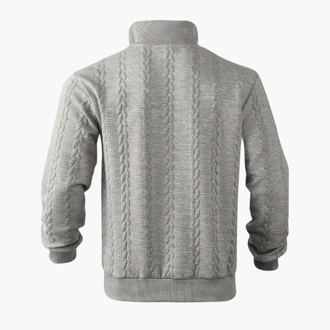 Herren Half-Zip Strickpullover – Modischer Freizeitpullover für Alltag & Büro