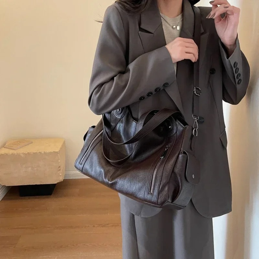Damen Schultertasche Alltag Elegant – Stilvolle, geräumige Umhängetasche für Büro und Freizeit
