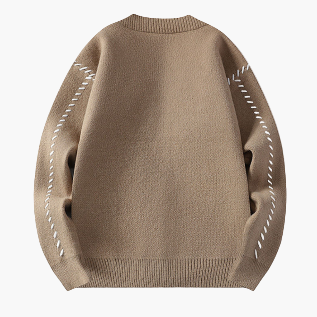 Herren Strick-Cardigan mit Knopfleiste – Moderner Freizeitstil und Komfort
