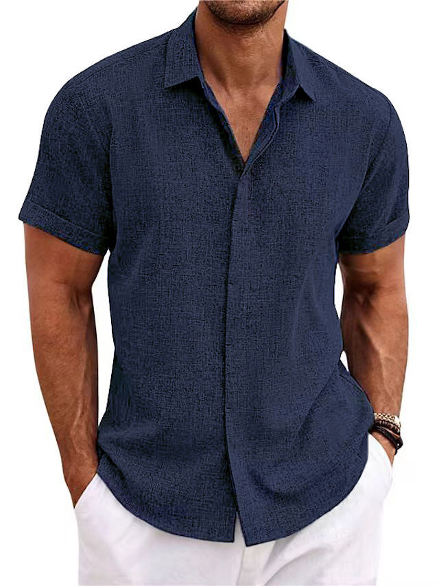 Joe – Lockeres Herren T-Shirt aus Leinen in einfarbig
