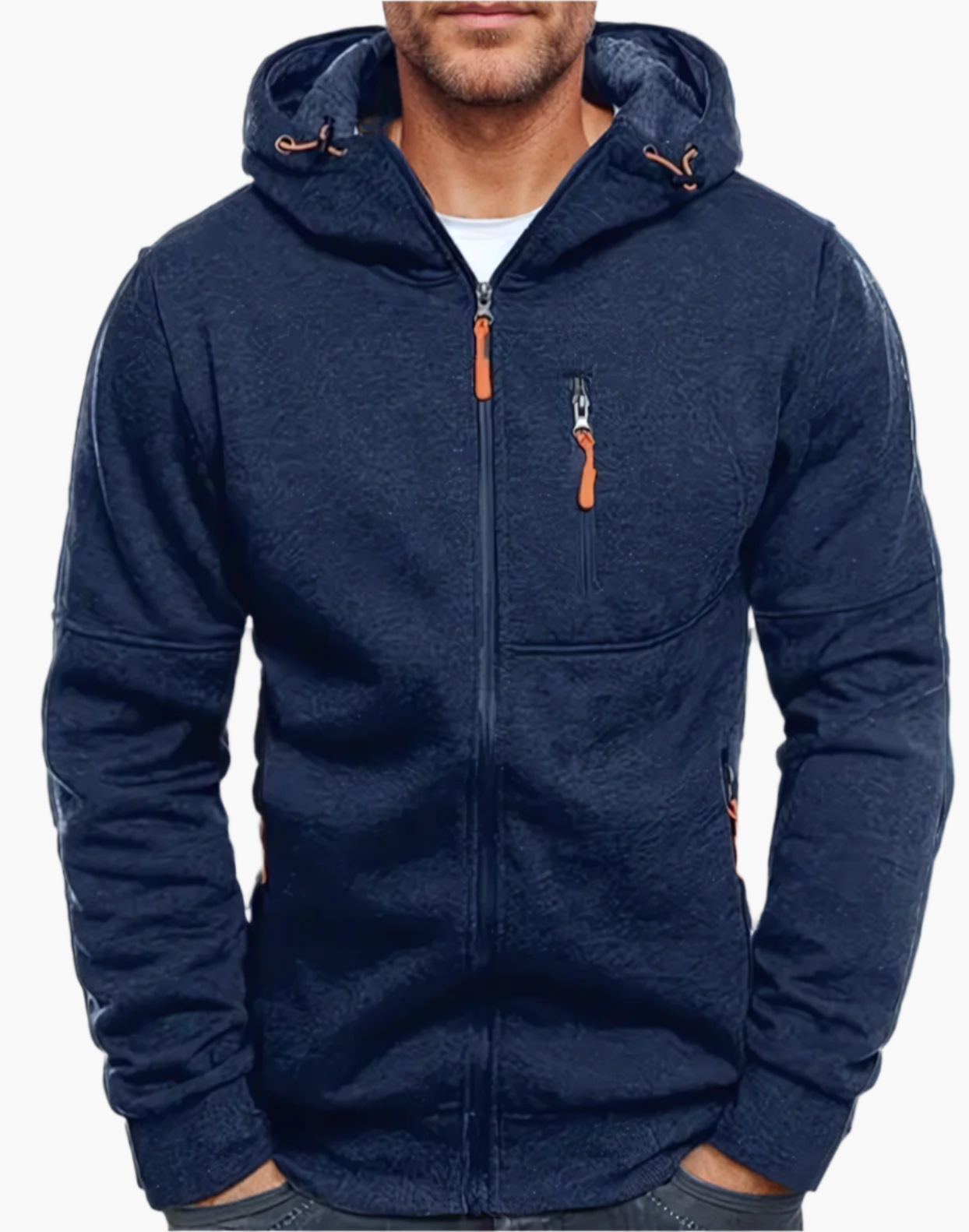 Herren Kapuzenjacke Freizeit-Sport Drax Hoodie – Komfortabler Zip-Up mit Taschen