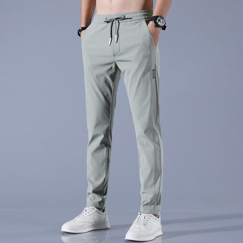 John – Atmungsaktive gerade Sporthose aus Sommer-Eis-Seide für Herren