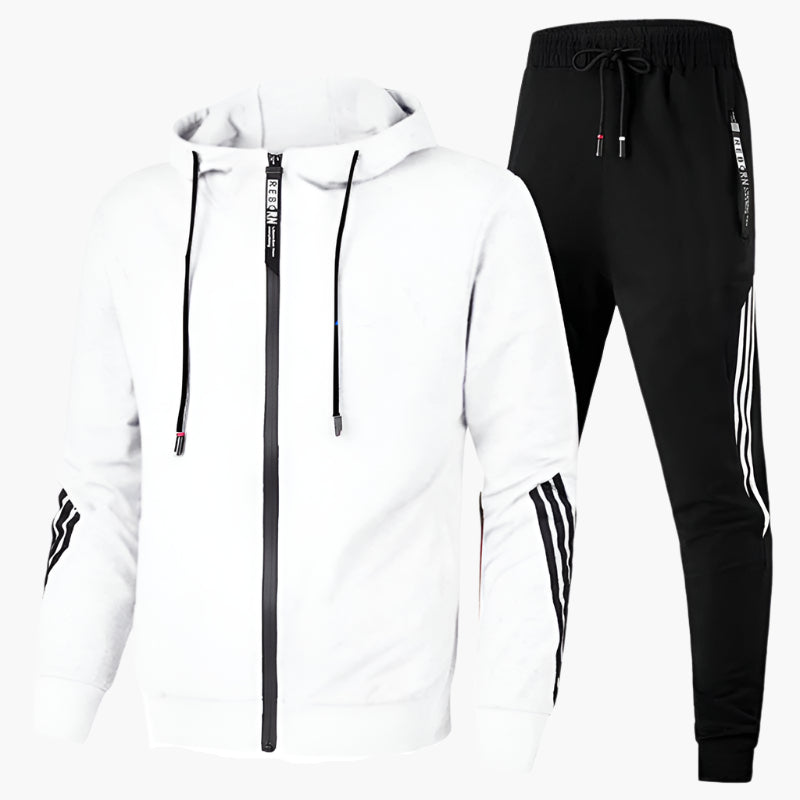 Herren Trainingsanzug Sportlich Modern Freizeit Jogginganzug Set