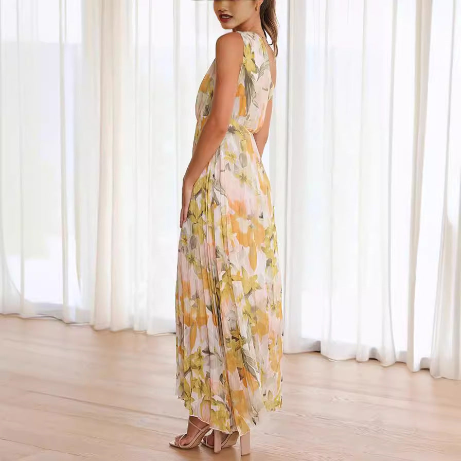 Amelia – Sommerliches Kleid mit schrägen Schultern