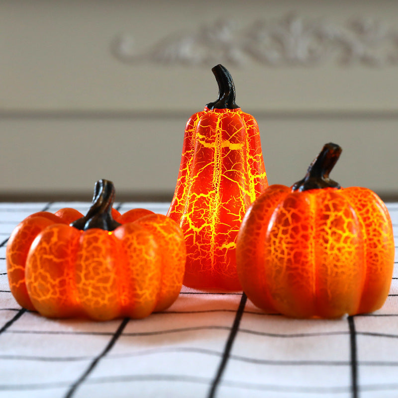 Halloween LED Kürbis-Laterne Deko – Stimmungsvolle Leuchtende Herbstdeko für Halloween-Partys & Kostüme