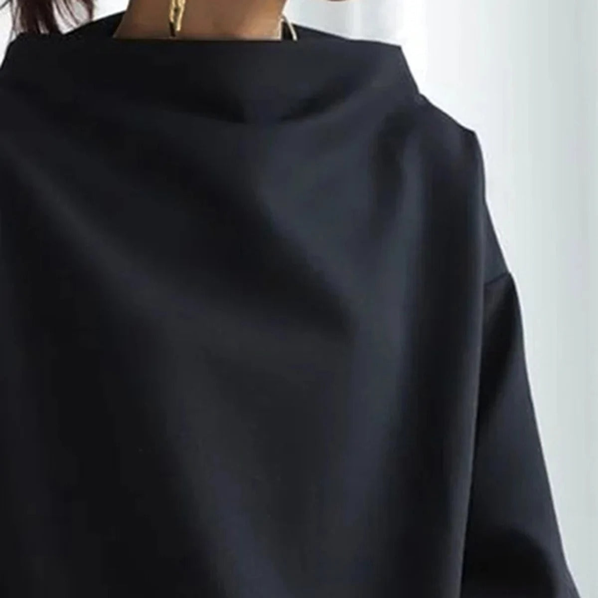 Damen Oversize Pullover mit Langarm – Modischer Freizeitpullover für Alltag und Büro