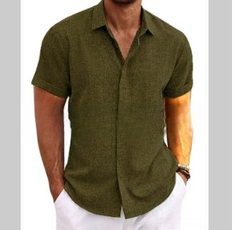 Joe – Lockeres Herren T-Shirt aus Leinen in einfarbig