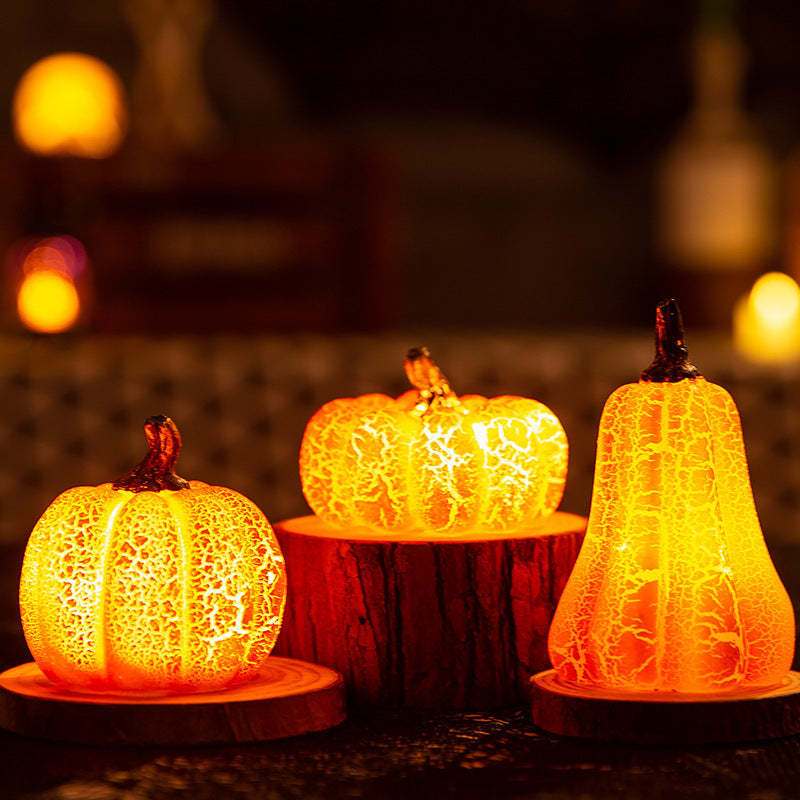 Halloween LED Kürbis-Laterne Deko – Stimmungsvolle Leuchtende Herbstdeko für Halloween-Partys & Kostüme