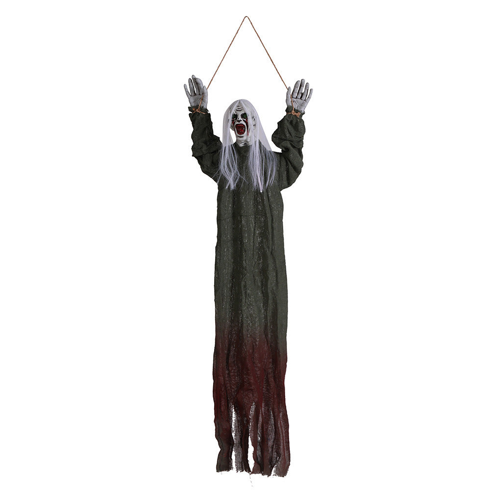 Halloween Hängende Geister Deko – Gruselige Ornament Figuren für Halloweenpartys & Spukhäuser