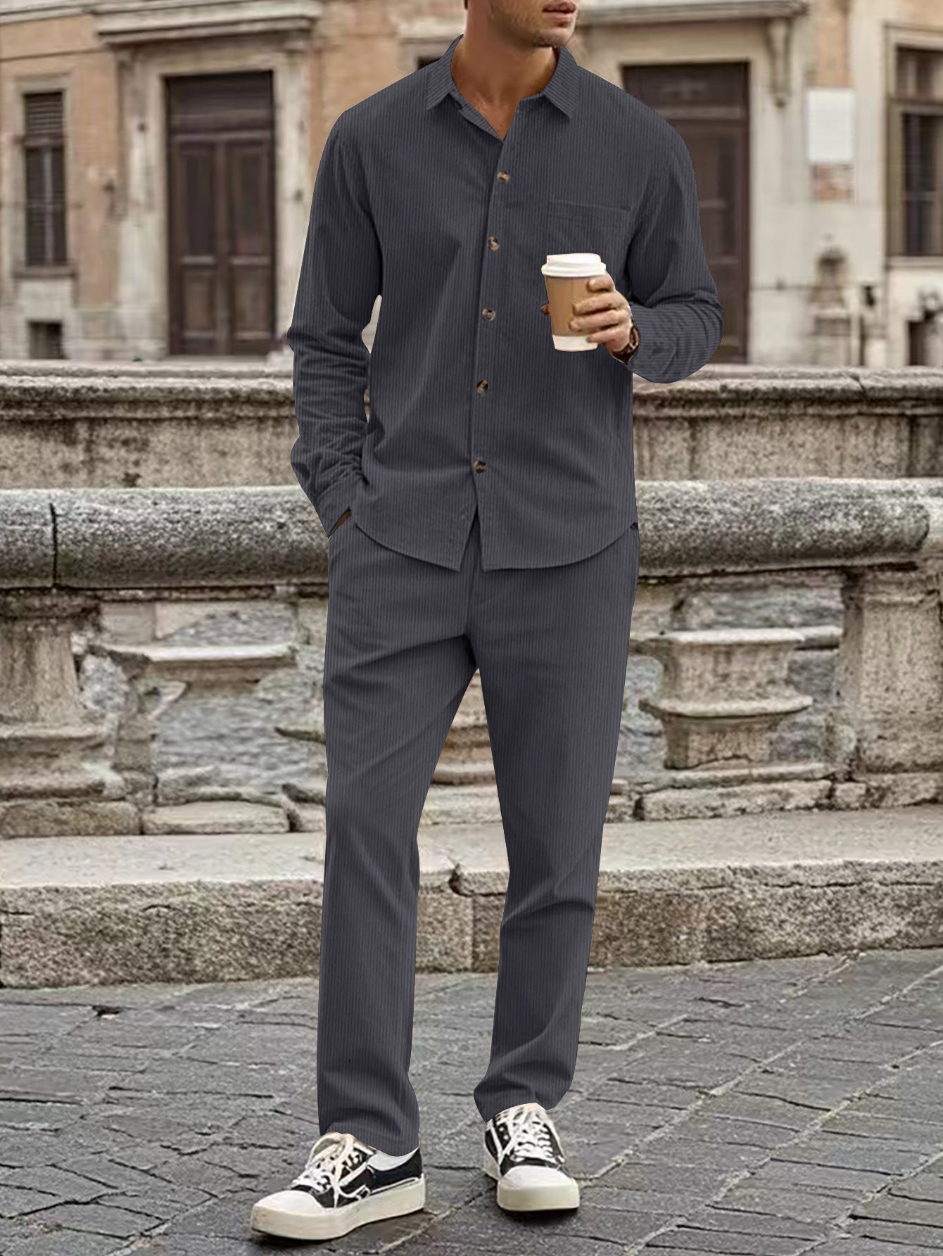 Gareth – Sportlicher Herren-Cardigan mit Knöpfen