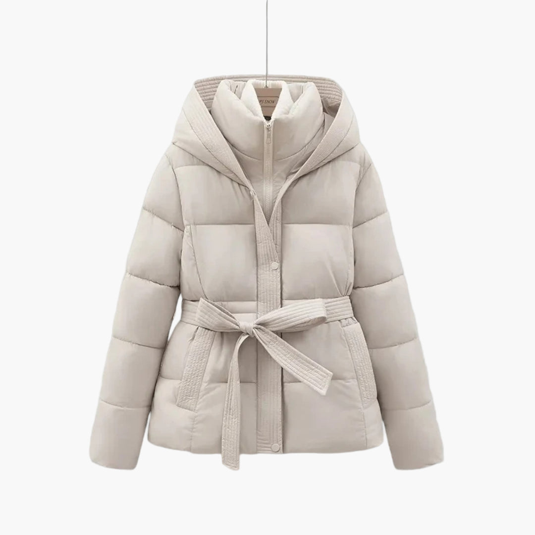 Damen Winter Parka mit Gürtel – Modischer Steppmantel für kalte Tage