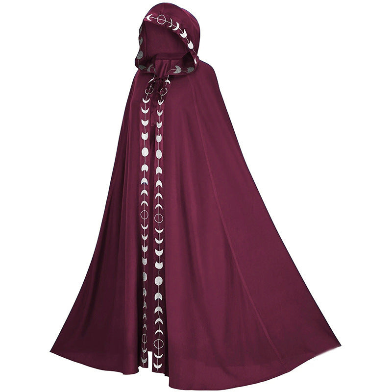 Halloween Umhang mit Kapuze für Erwachsene – Mystischer Cosplay Mantel Unisex für Party & Kostüm