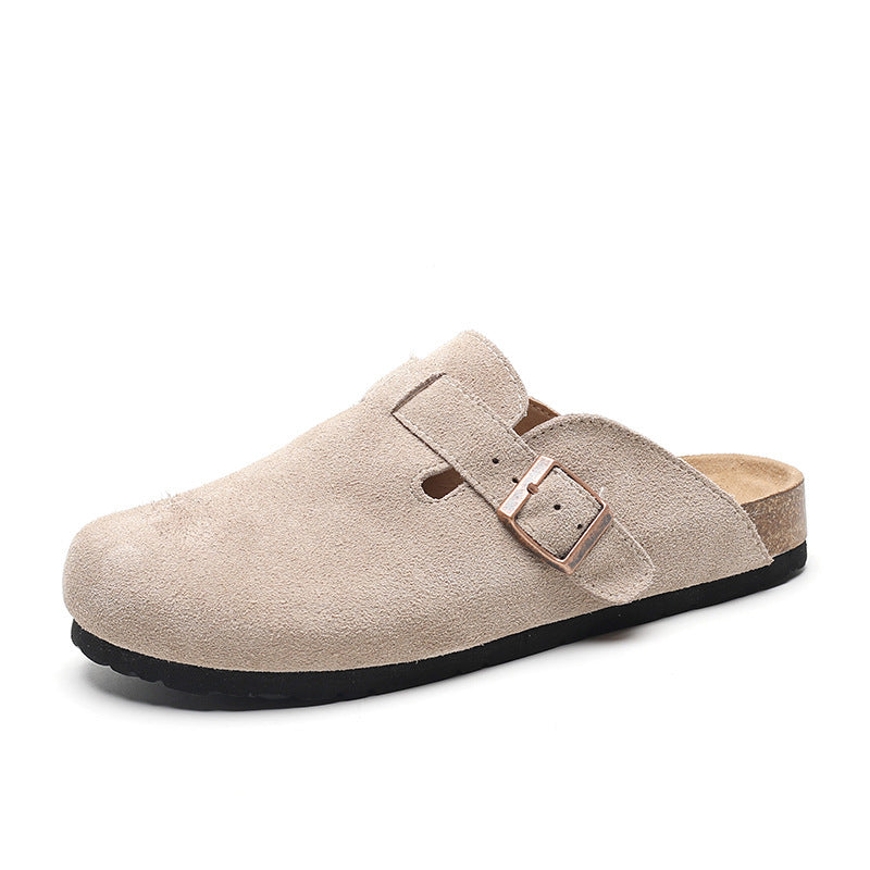 Lydia – Französische Retro Halbschuhe mit geschlossenem Zehenbereich aus veganem Leder
