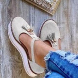 Andrea – Fransen-Plattform-Sandalen