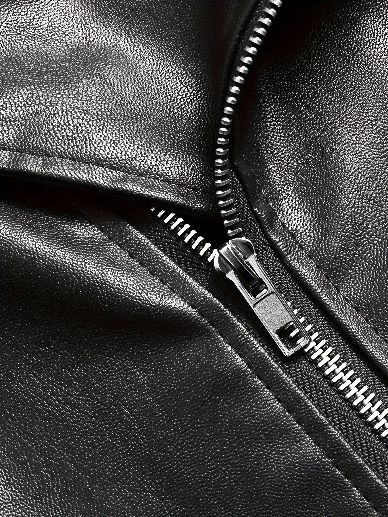 Herren Bikerjacke im Vintage-Stil – Modische Übergangsjacke mit Reißverschluss und Gürtel