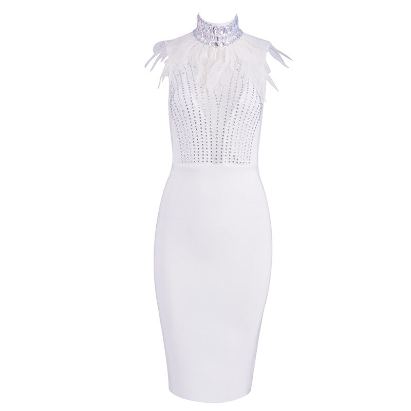 Ann – Sexy Abendkleid mit Bandage-Perlen