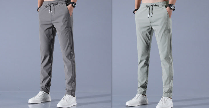 John – Atmungsaktive gerade Sporthose aus Sommer-Eis-Seide für Herren