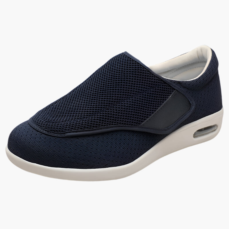 Herren Komfort-Slipper für Diabetiker – Weite orthopädische Schuhe mit Klettverschluss
