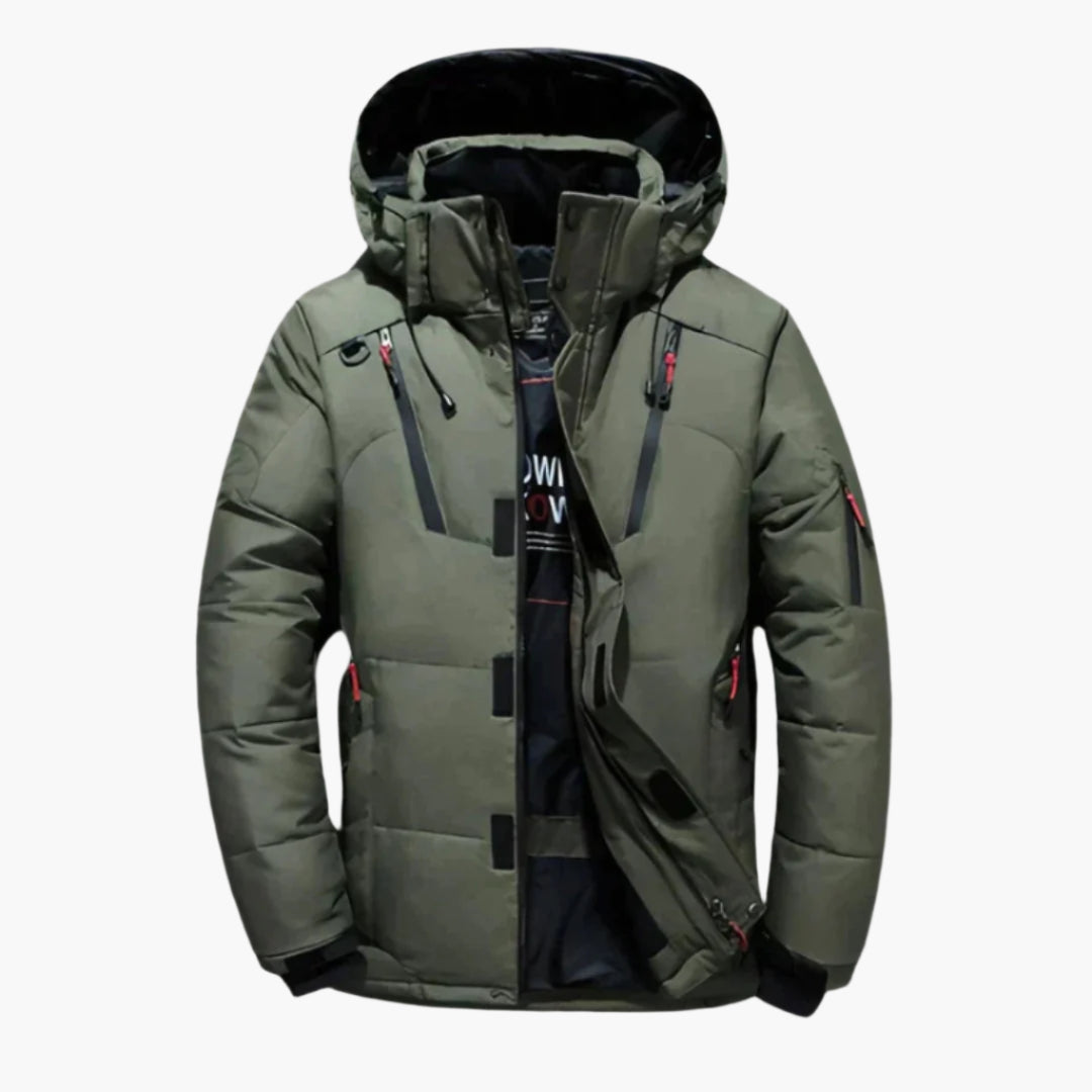 Herren Daunenjacke Winter Steppjacke mit Kapuze – Modisch & Wärmend für Alltag und Outdoor
