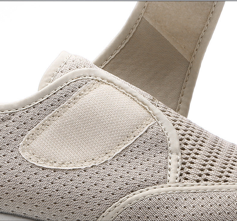 Herren Komfort-Sneaker mit Klettverschluss – Atmungsaktive Freizeitschuhe für Alltag und Spaziergänge