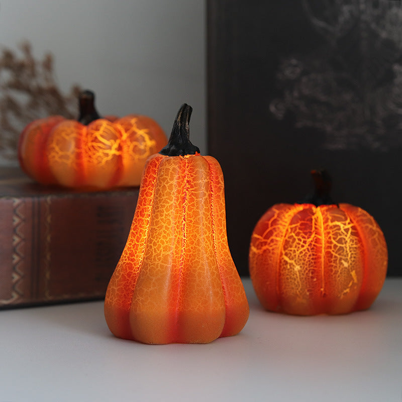 Halloween LED Kürbis-Laterne Deko – Stimmungsvolle Leuchtende Herbstdeko für Halloween-Partys & Kostüme