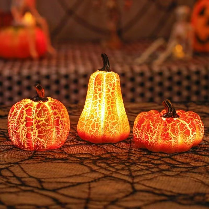 Halloween LED Kürbis-Laterne Deko – Stimmungsvolle Leuchtende Herbstdeko für Halloween-Partys & Kostüme