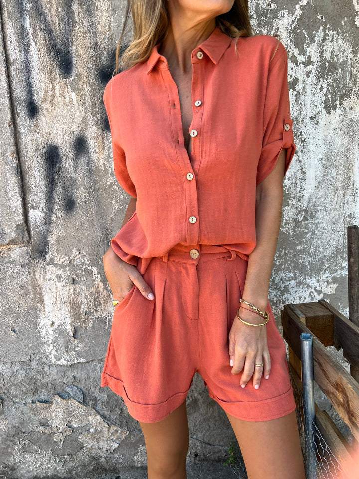 Kate – Damen Freizeitanzug aus Baumwolle und Leinen